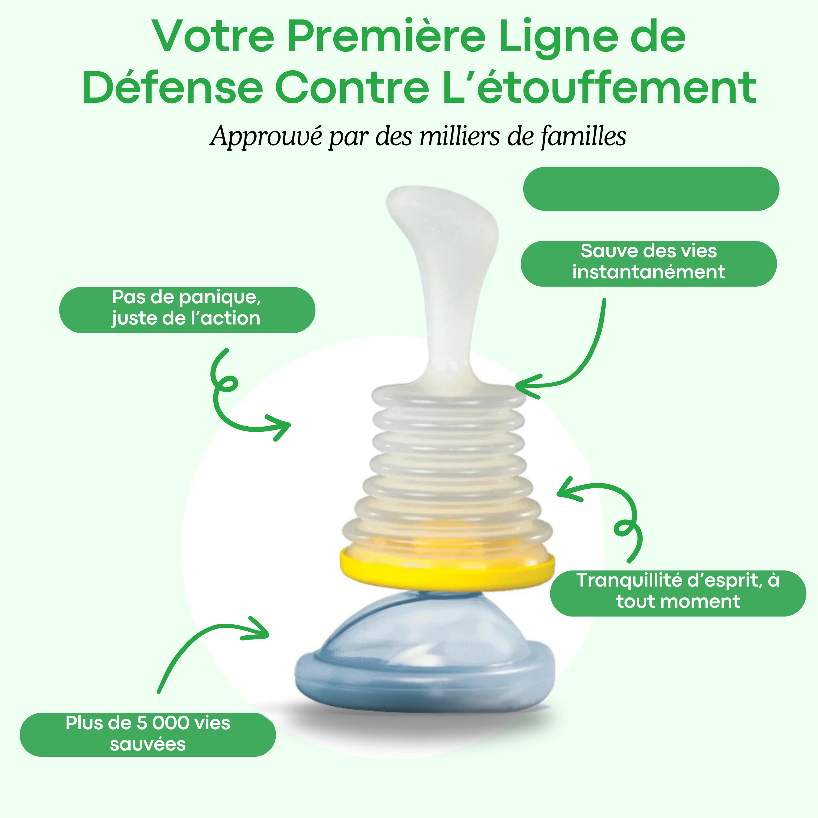 LifeVac Dispositif anti-étouffement portable