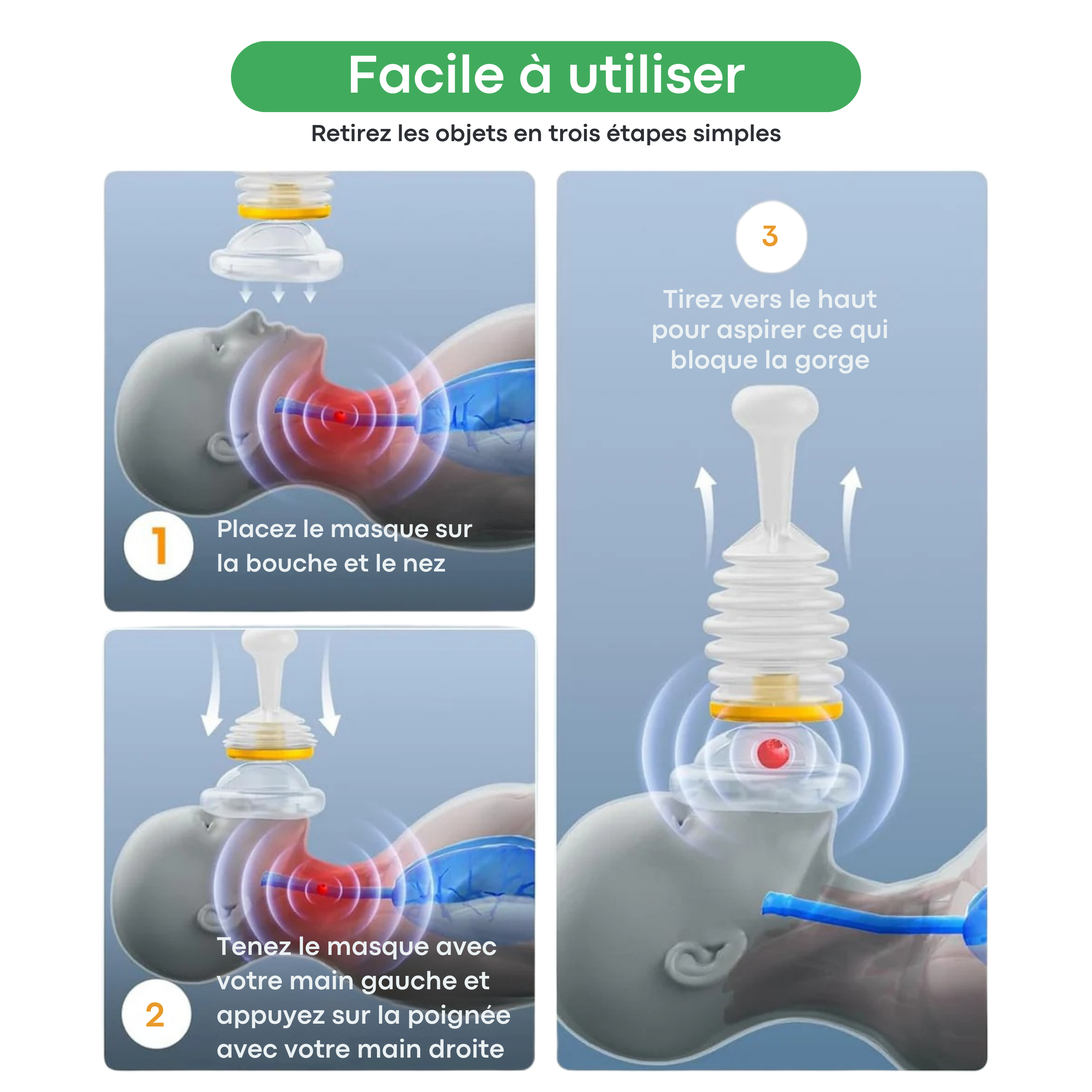 LifeVac Dispositif anti-étouffement portable
